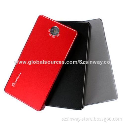 5,000mAh Metal Power Banks with 5V, 1A Output Port, Customized Colors Available